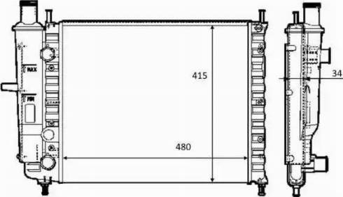 NRF 59123 - Radiator, engine cooling autospares.lv