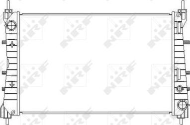 NRF 54503 - Radiator, engine cooling autospares.lv