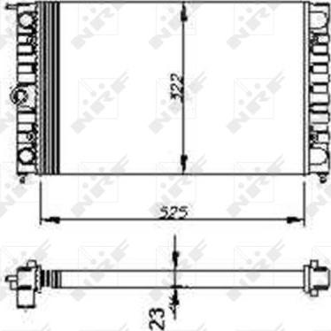 NRF 54694 - Radiator, engine cooling autospares.lv