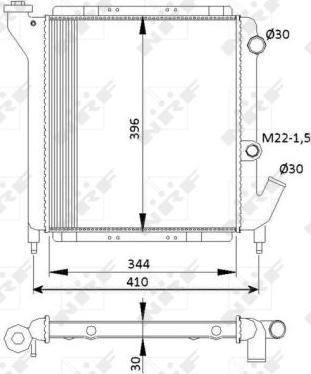 NRF 54641 - Radiator, engine cooling autospares.lv