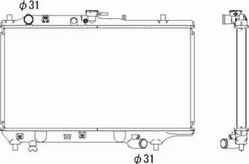 NRF 546 502 - Cooler, drive battery autospares.lv