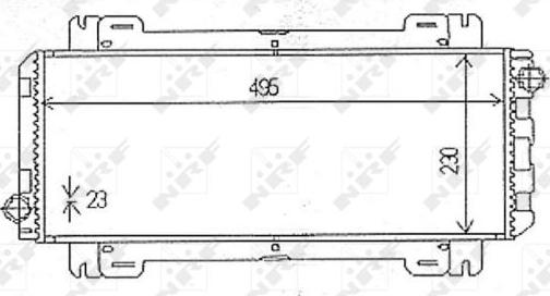 NRF 54613 - Radiator, engine cooling autospares.lv