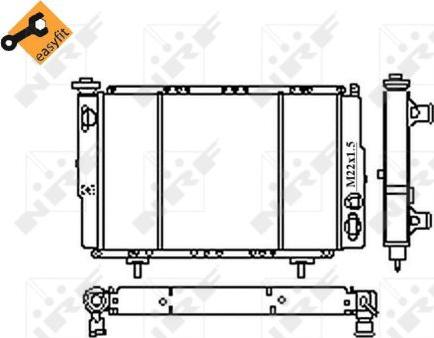 NRF 54683 - Radiator, engine cooling autospares.lv