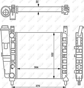 NRF 54679 - Radiator, engine cooling autospares.lv