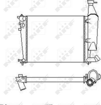 NRF 54676 - Radiator, engine cooling autospares.lv