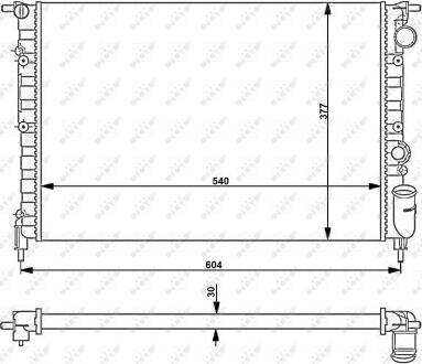 NRF 54706 - Radiator, engine cooling autospares.lv