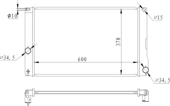 NRF 550008 - Radiator, engine cooling autospares.lv