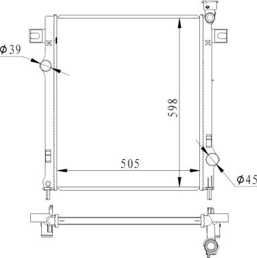 NRF 550037 - Radiator, engine cooling autospares.lv