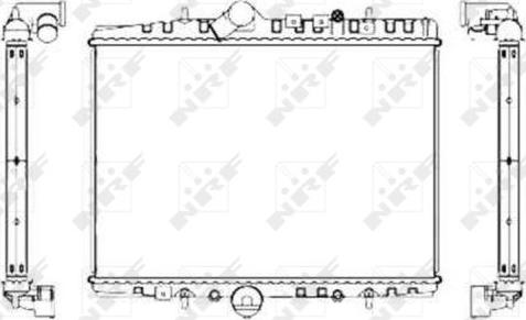 NRF 55346 - Radiator, engine cooling autospares.lv