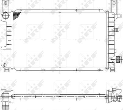 NRF 55314 - Radiator, engine cooling autospares.lv