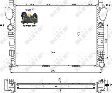 NRF 55325 - Radiator, engine cooling autospares.lv