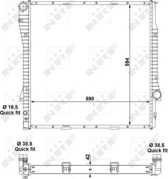 NRF 55328 - Radiator, engine cooling autospares.lv