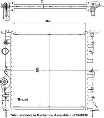 NRF 56159 - Radiator, engine cooling autospares.lv