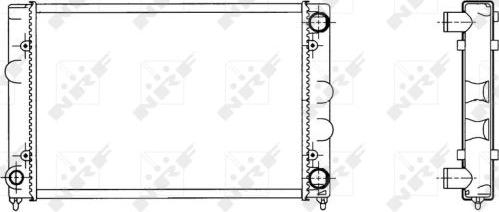 NRF 509505 - Radiator, engine cooling autospares.lv