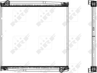 NRF 509587 - Radiator, engine cooling autospares.lv