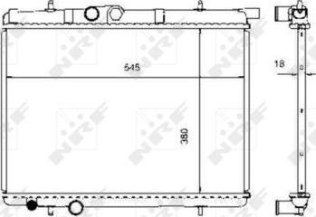 NRF 509524 - Radiator, engine cooling autospares.lv