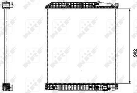 NRF 509576 - Radiator, engine cooling autospares.lv