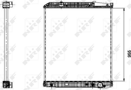 NRF 509577 - Radiator, engine cooling autospares.lv