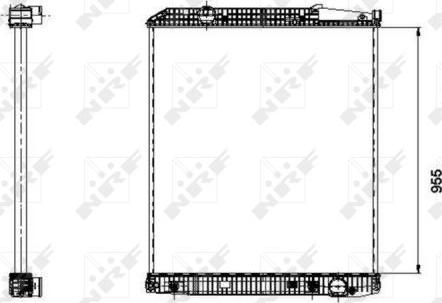 NRF 509577 - Radiator, engine cooling autospares.lv