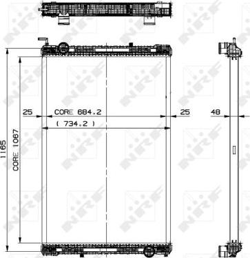 NRF 509885 - Radiator, engine cooling autospares.lv