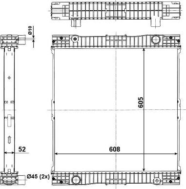 NRF 509713X - Radiator, engine cooling autospares.lv