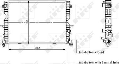 NRF 509729 - Radiator, engine cooling autospares.lv