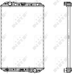 NRF 509720 - Radiator, engine cooling autospares.lv