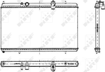 NRF 50444 - Radiator, engine cooling autospares.lv