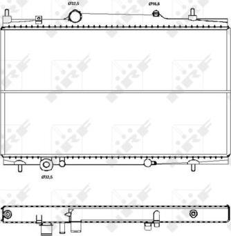 NRF 50441 - Radiator, engine cooling autospares.lv