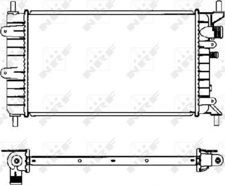 NRF 504437 - Radiator, engine cooling autospares.lv