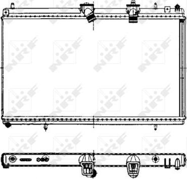 NRF 50442 - Radiator, engine cooling autospares.lv