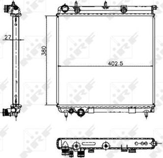 NRF 50447 - Radiator, engine cooling autospares.lv