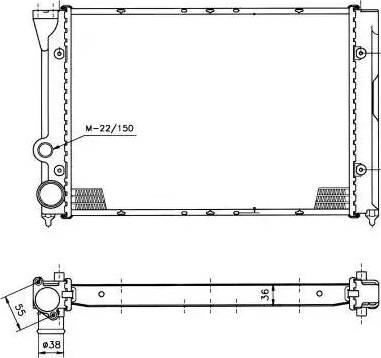 NRF 50451 - Radiator, engine cooling autospares.lv