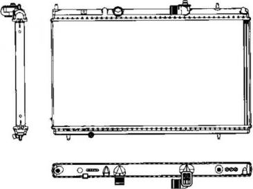 NRF 50466 - Radiator, engine cooling autospares.lv