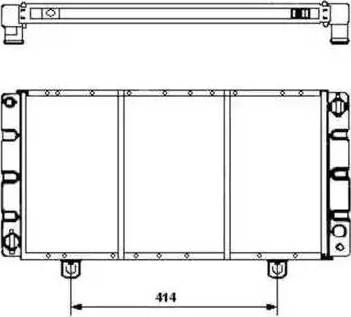 NRF 504120 - Radiator, engine cooling autospares.lv