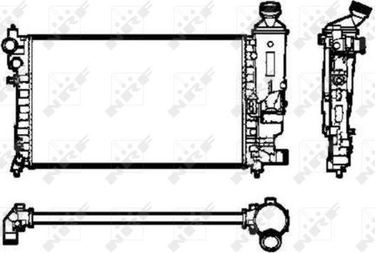 NRF 50434 - Radiator, engine cooling autospares.lv