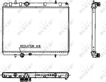 NRF 50436 - Radiator, engine cooling autospares.lv