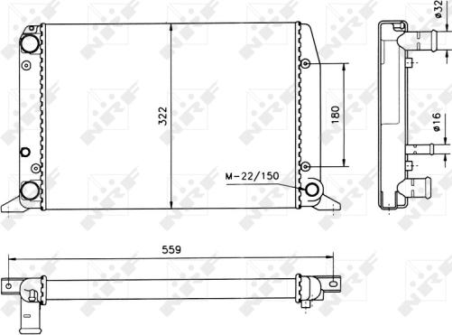 NRF 50514 - Radiator, engine cooling autospares.lv