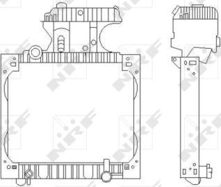 NRF 50589X - Radiator, engine cooling autospares.lv