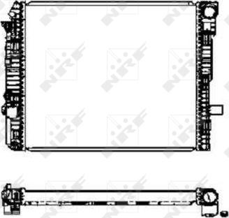 NRF 50587 - Radiator, engine cooling autospares.lv