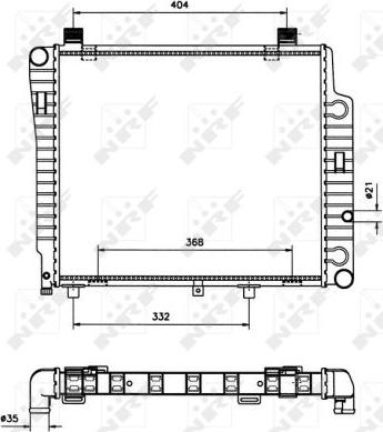 NRF 50533 - Radiator, engine cooling autospares.lv