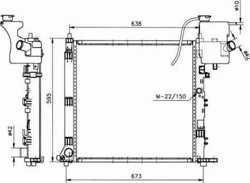 NRF 50576 - Radiator, engine cooling autospares.lv