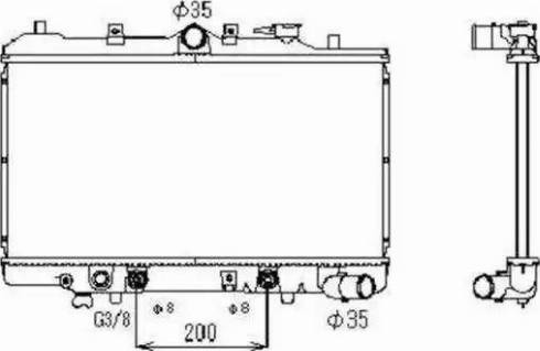 NRF 506511 - Radiator, engine cooling autospares.lv