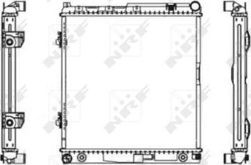 NRF 506575 - Radiator, engine cooling autospares.lv