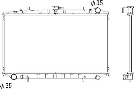 NRF 506718 - Radiator, engine cooling autospares.lv