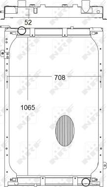 NRF 50193X - Radiator, engine cooling autospares.lv