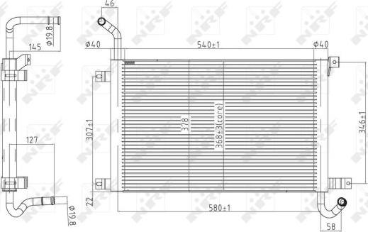 NRF 50144 - Radiator, engine cooling autospares.lv