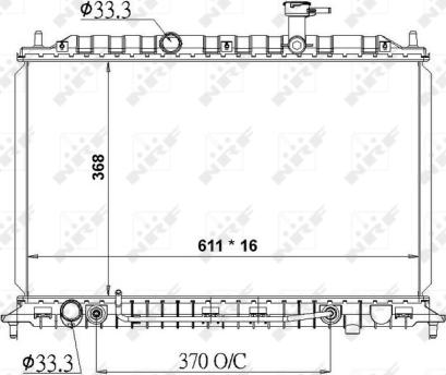 NRF 50138 - Radiator, engine cooling autospares.lv