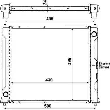 NRF 50120 - Radiator, engine cooling autospares.lv