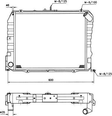 NRF 503962 - Radiator, engine cooling autospares.lv